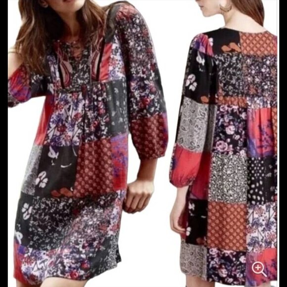 Anthropologie One September Eclectic Dress Stevie Nicks - Picture 1 of 16